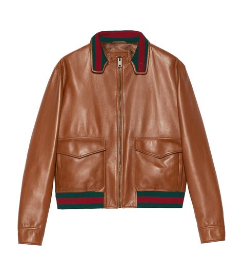 gucci long jacket leather for women|gucci bomber jacket men's.